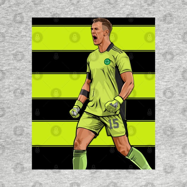 Joe Hart Glasgow Celtic FC by TeesForTims